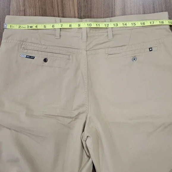 Hurley Men's Dri-fit Nike Khaki Chino Shorts Size 36 - Picture 5 of 12